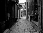 Old town Skopje bw- Стара Скопска Чаршија улица цб